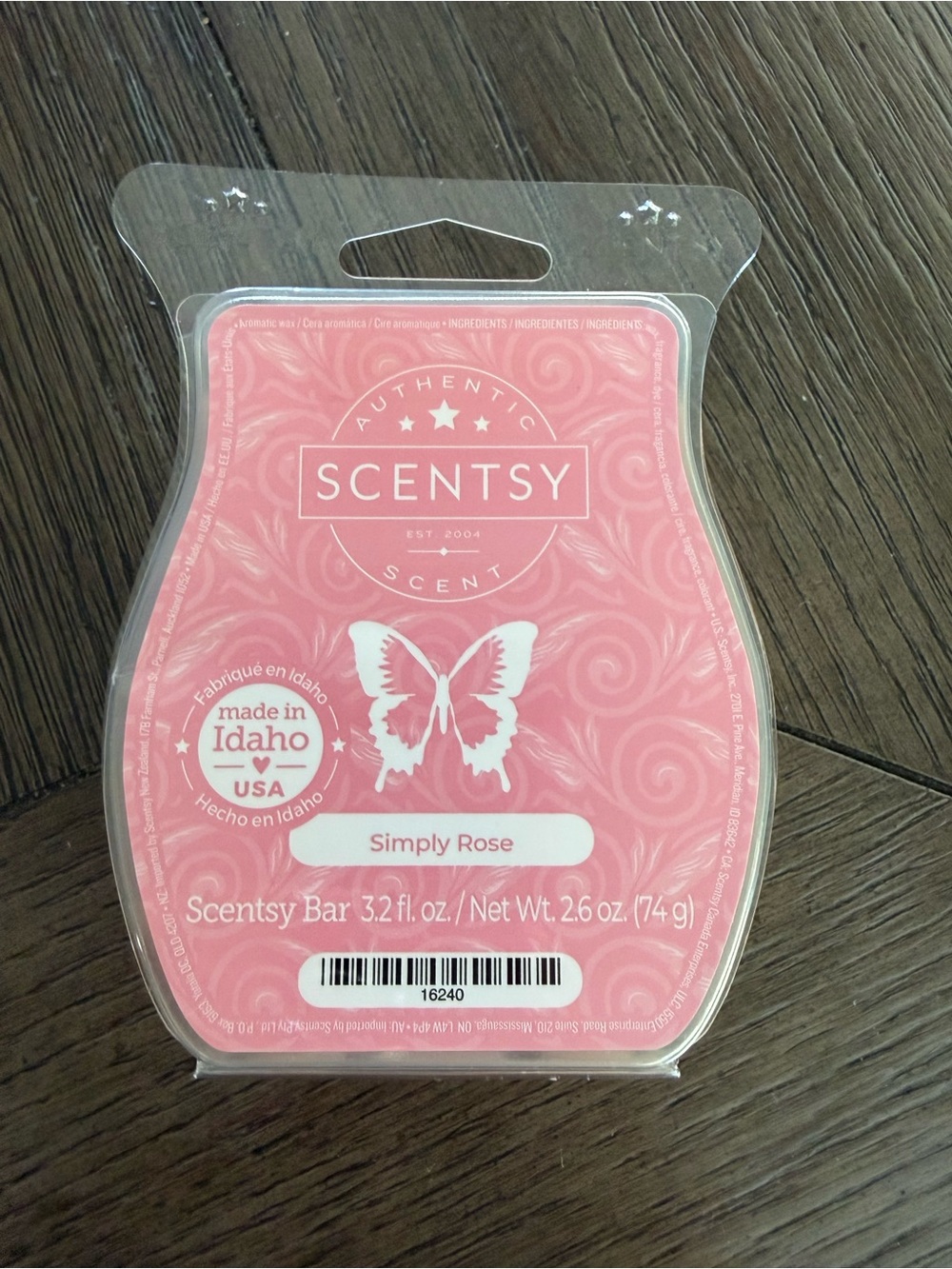 Scentsy Simply Rose BBMB Retired Wax Bar